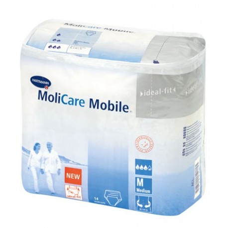Slips absorbants -MoliCare Mobile Jour - Medium - Carton de 56 pièces