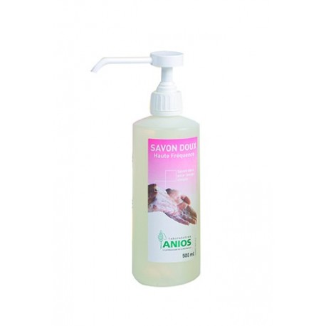 Aniosafe Savon doux HF 500 ml avec pompes vissées. 12x500 ml