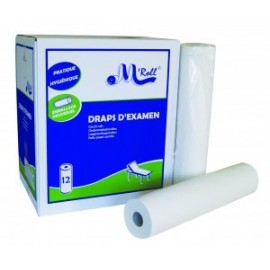 Drap d'examen  50 x 114 cm - 12 rouleaux / carton