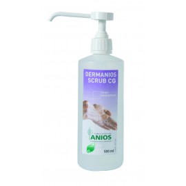 Dermanios Scrub CG 500 ml avec 12 pompes vissées. 12x500 ml